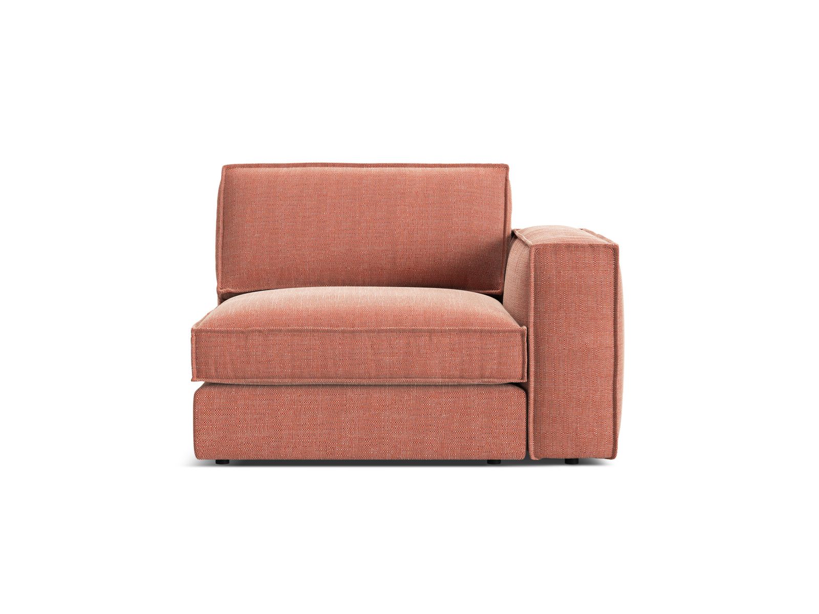 1-Sitzer Modul Rechts Pola in Red-Babel präsentiert im Onlineshop von KAQTU Design AG. Modulares Sofa ist von Micadoni