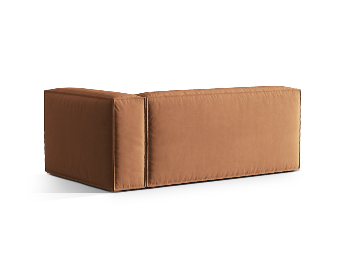 Nuria Velour Modular Sofa rechts 3 Sitzer in Honey-Paris präsentiert im Onlineshop von KAQTU Design AG. Modulares Sofa ist von Micadoni
