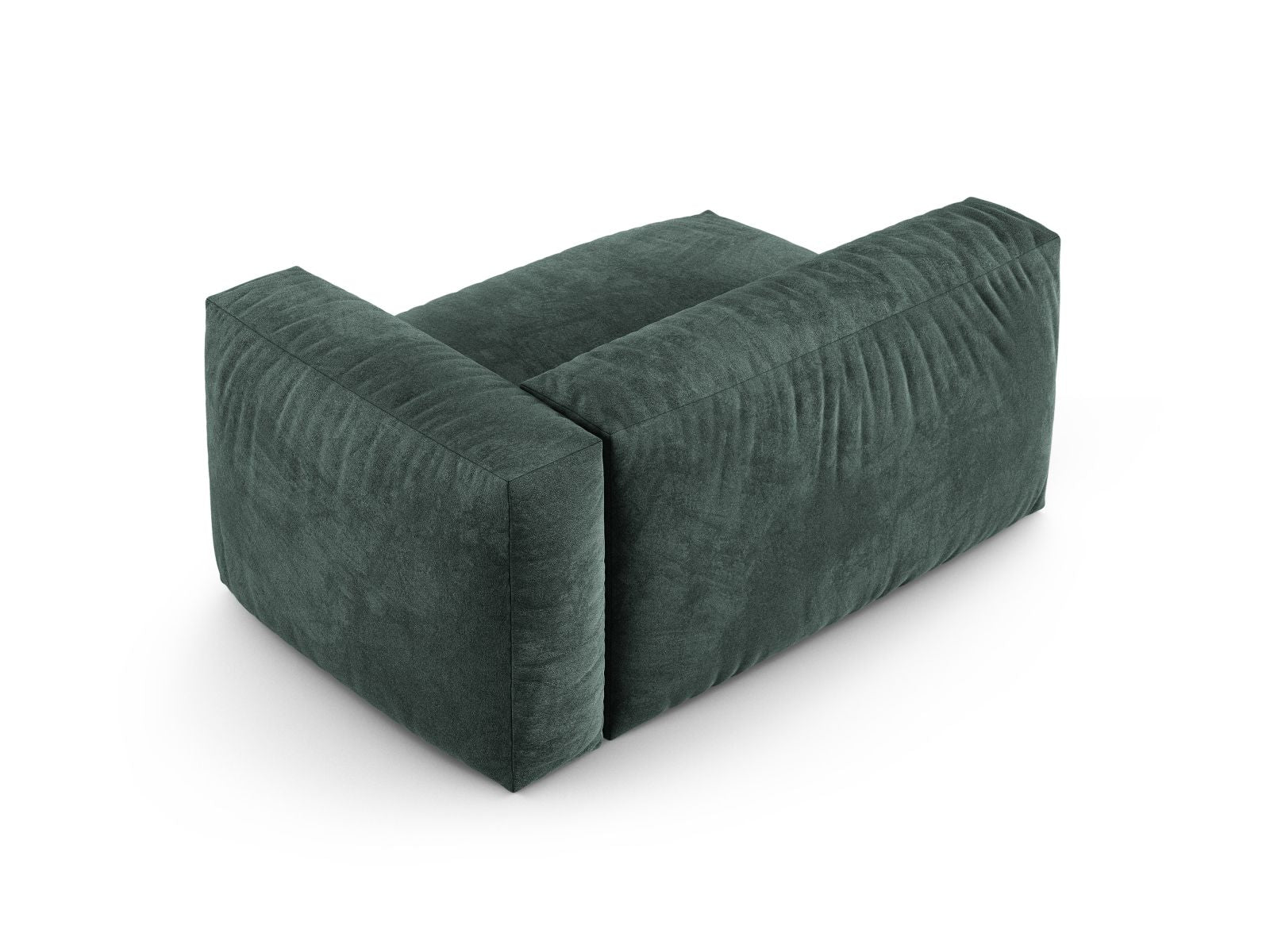 Elegantes XL Doppelsitz-Sofa rechts Martina in stilvollem Petrol-Vogue, ideal für zeitgemäße Wohnräume. Modulares Design von Micadoni.