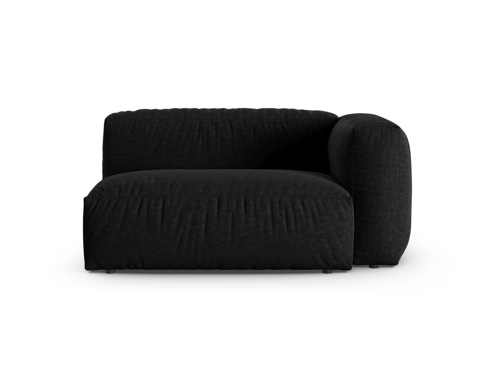 Doppelsitz-Sofa rechts XL Martina in Black-Boston präsentiert im Onlineshop von KAQTU Design AG. Modulares Sofa ist von Micadoni