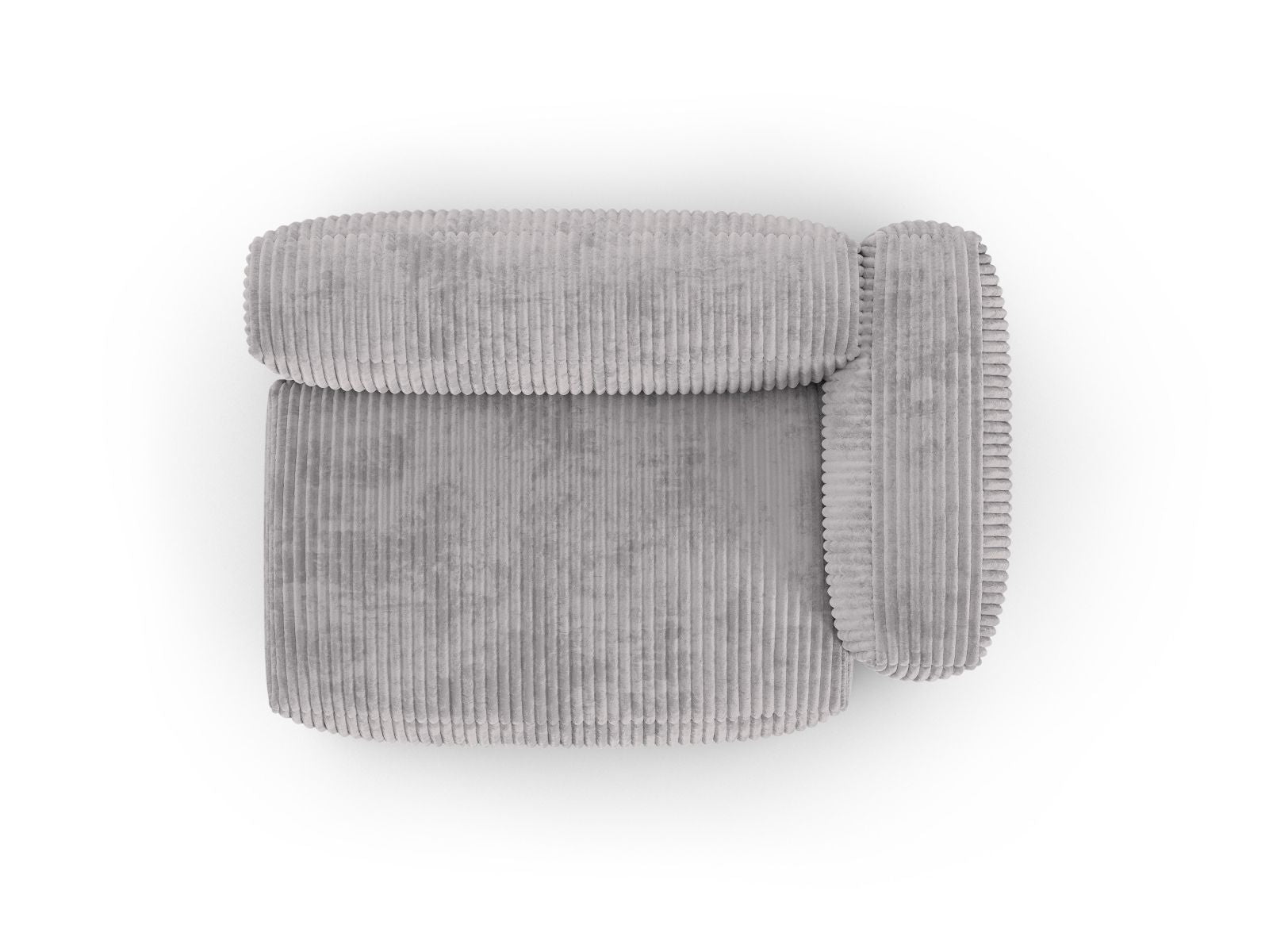 Stilvolles XL Doppelsitz-Sofa rechts Martina in sanftem Grau, perfekt für zeitgemäße Einrichtungen. Modular für flexible Gestaltungsmöglichkeiten.