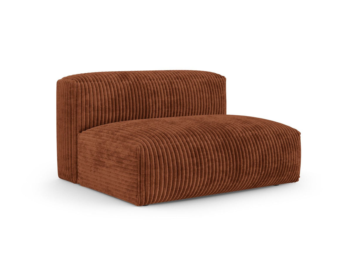 Doppelsitz-Sofa rechts XL Martina in Brick-Tilia präsentiert im Onlineshop von KAQTU Design AG. Modulares Sofa ist von Micadoni