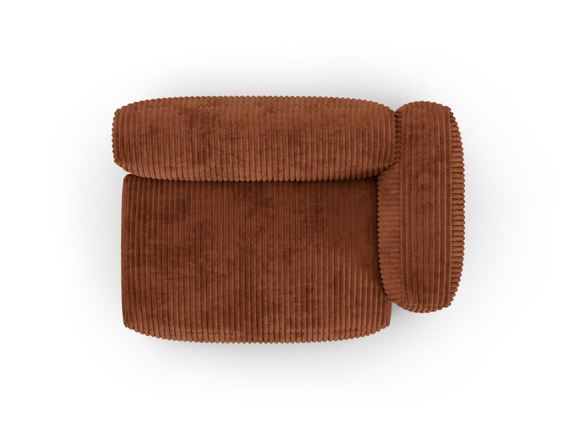Doppelsitz-Sofa rechts XL Martina in Brick-Tilia präsentiert im Onlineshop von KAQTU Design AG. Modulares Sofa ist von Micadoni