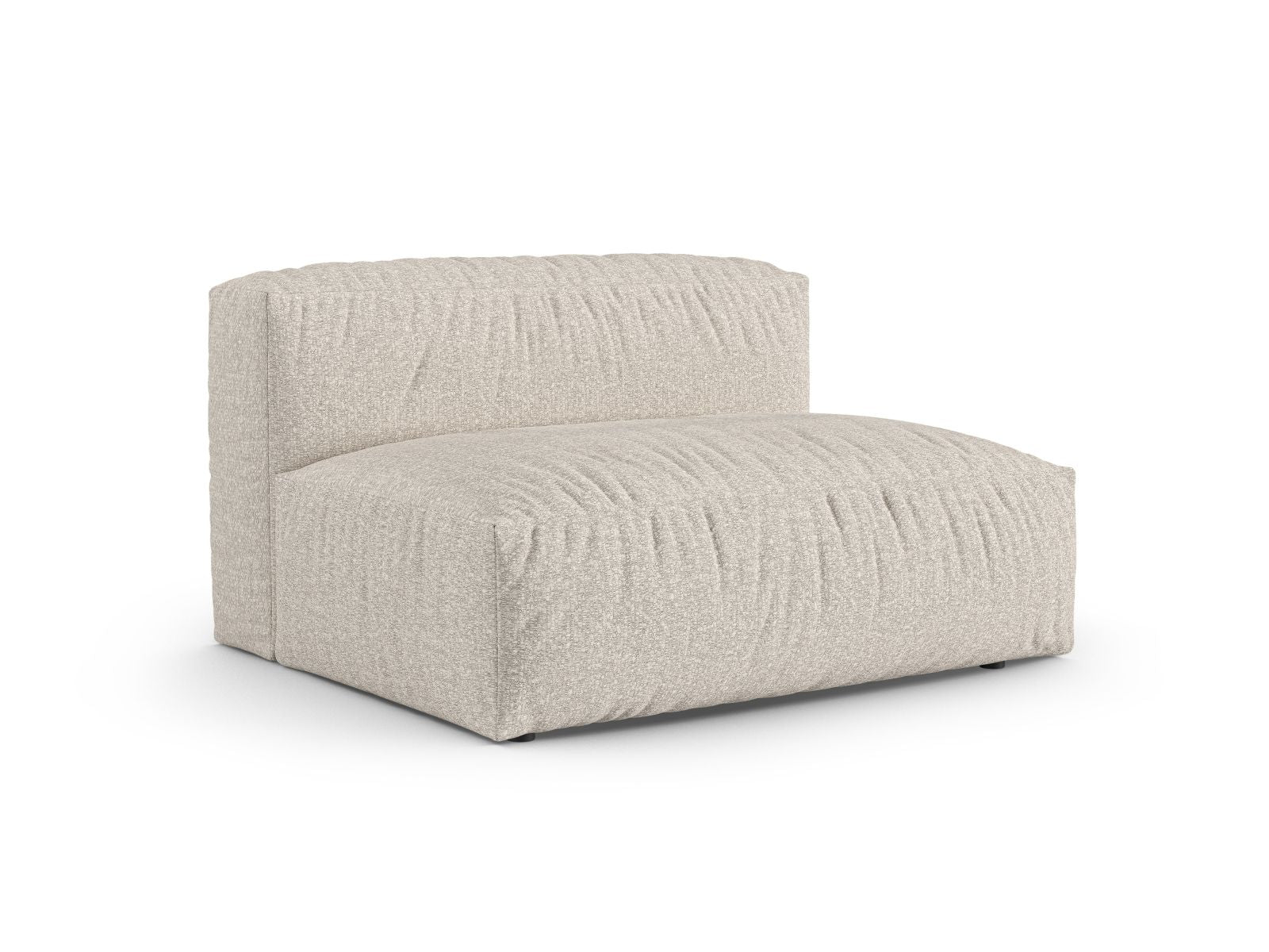 Beige XL Doppelsitz-Sofa Martina von Micadoni, ideal für moderne Wohnräume, bietet Komfort und Stil in einem modularen Design.
