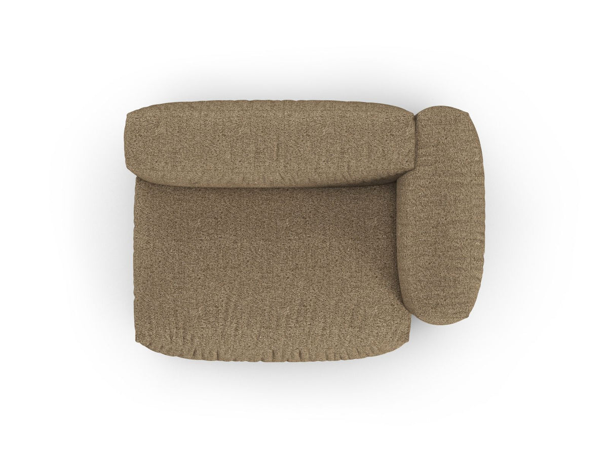 Doppelsitz-Sofa rechts XL Martina in Cappuccino-Monet präsentiert im Onlineshop von KAQTU Design AG. Modulares Sofa ist von Micadoni