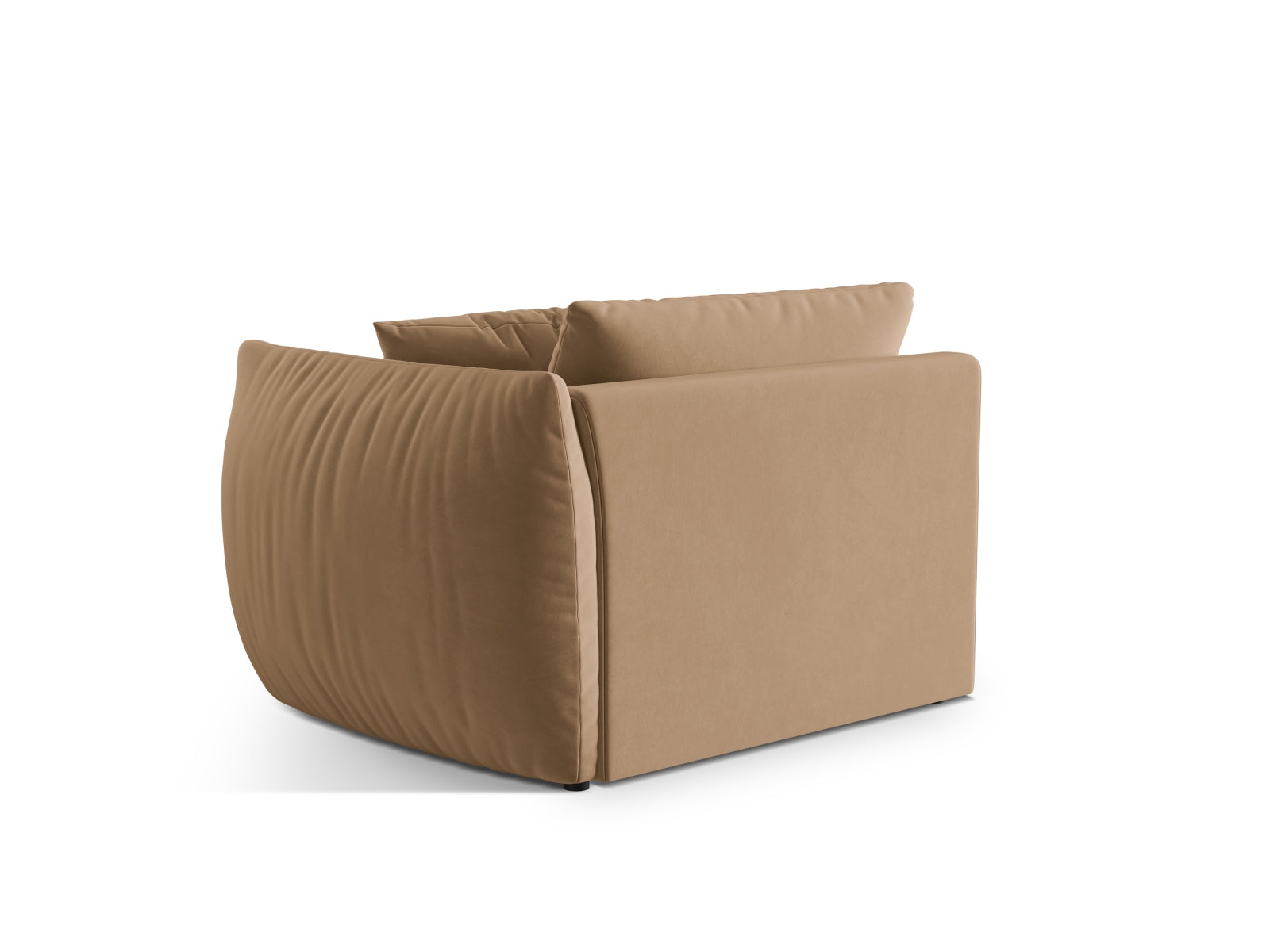 Elegantes Chris Velour Modul 1 Sitzer in Sand-Casino, ideal für stilvolle Wohnräume und komfortable Relaxbereiche.