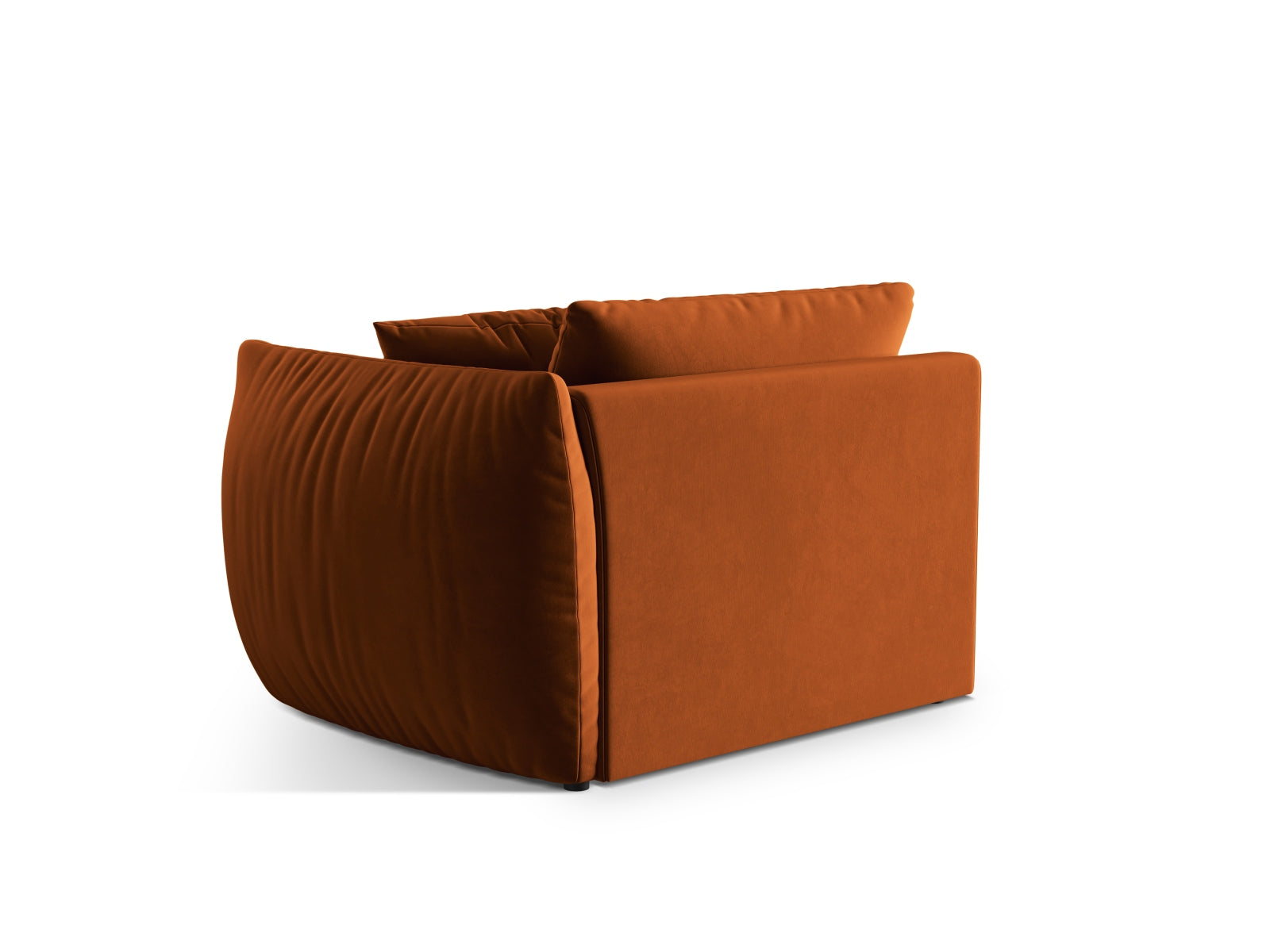 Elegantes Chris Velour Modul rechts 1 Sitzer in warmem Terracotta, ideal für individuelle und moderne Wohnkonzepte von Micadoni.