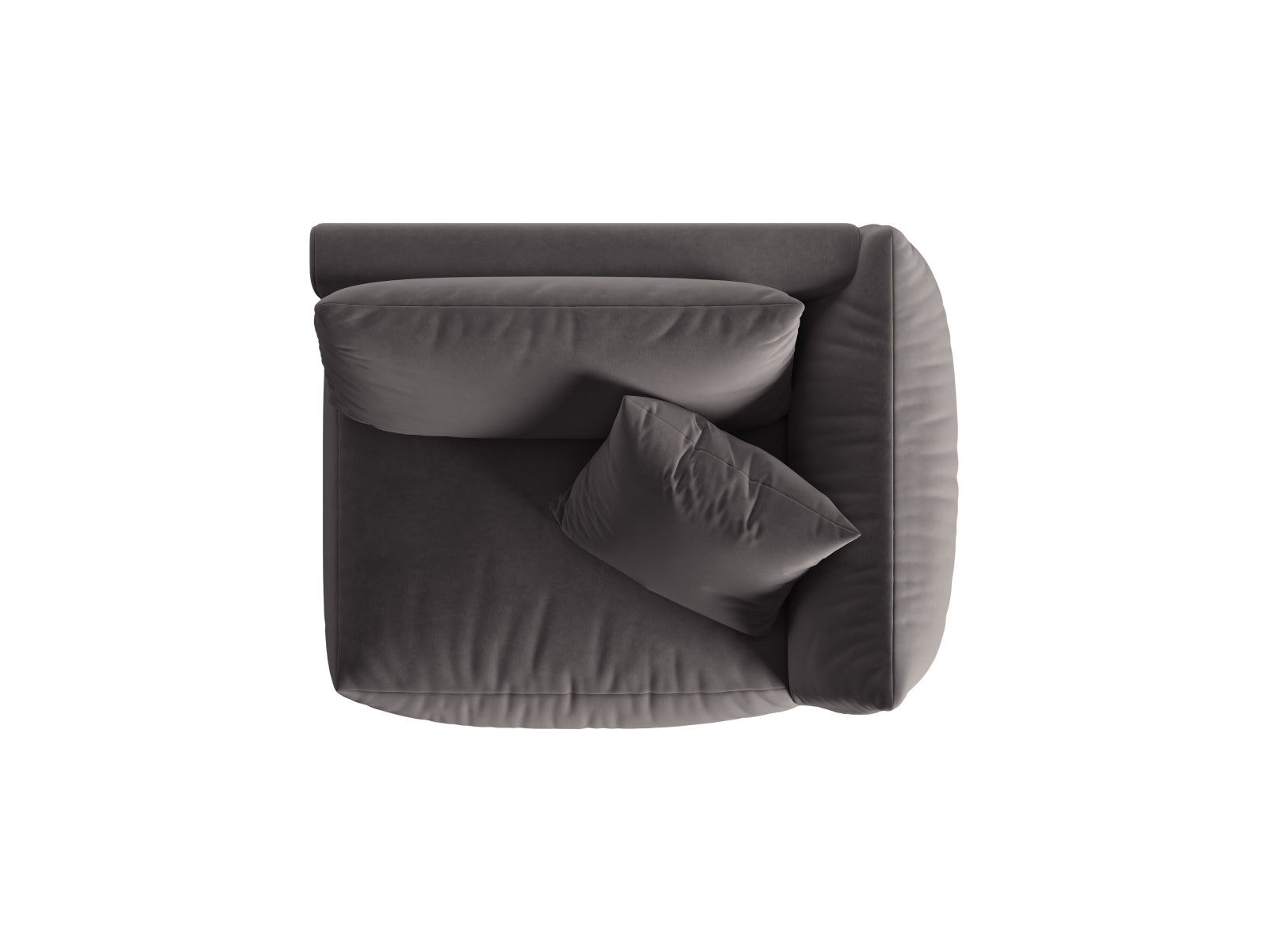 Entdecken Sie den Chris Velour Modul rechts 1 Sitzer von Micadoni – elegantes Design trifft auf höchsten Sitzkomfort für Ihr modernes Zuhause!