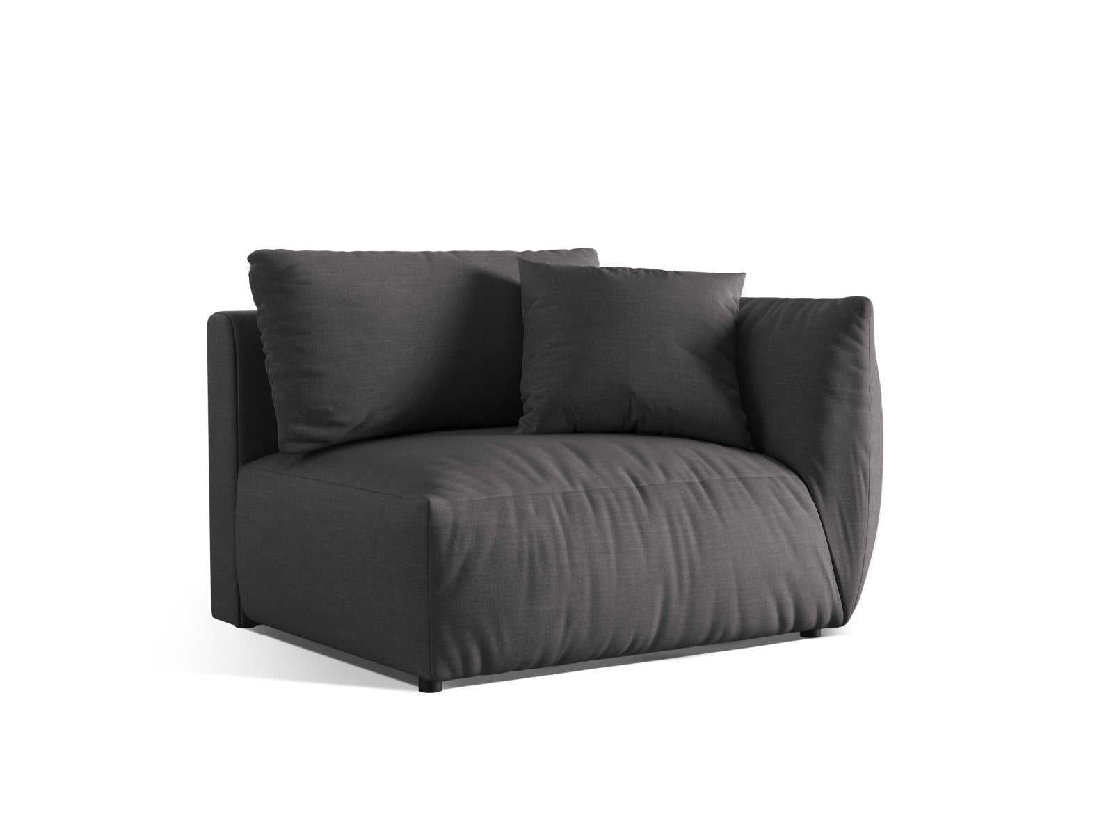 Elegantes 1-Sitzer-Modul "Chris" von Micadoni, ideal für kreative Sofa-Arrangements und moderne Wohnkonzepte in sanften Tönen.