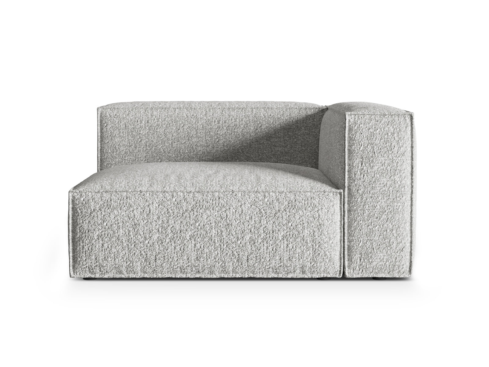 Nuria Boucle rechts Modular Sofa 2 Sitzer in Silver präsentiert im Onlineshop von KAQTU Design AG. Modulares Sofa ist von Micadoni