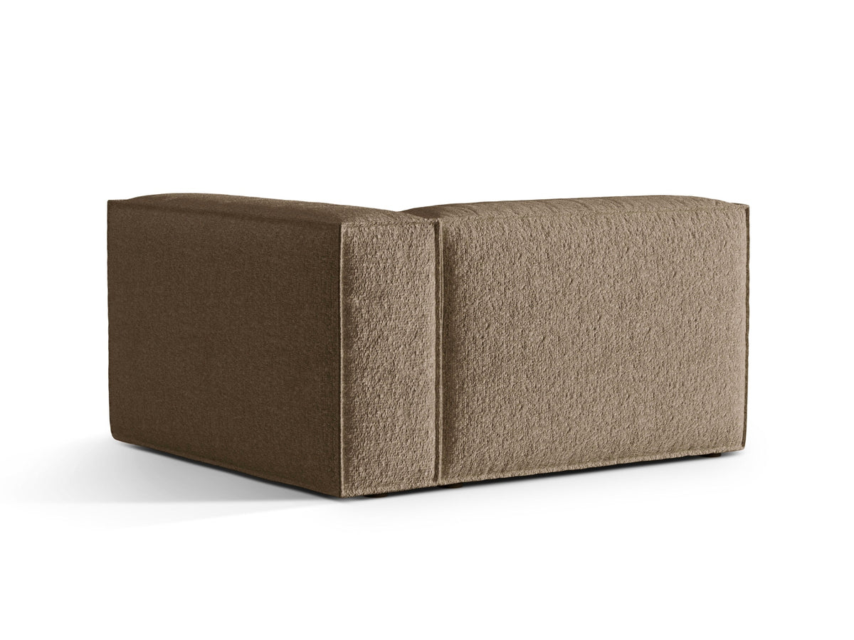 Nuria Boucle rechts Modular Sofa 2 Sitzer in Cappuccino-Monet präsentiert im Onlineshop von KAQTU Design AG. Modulares Sofa ist von Micadoni
