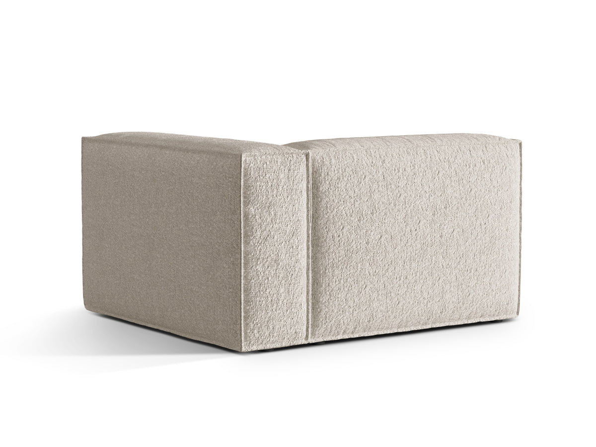 Nuria Boucle rechts Modular Sofa 2 Sitzer in Beige-Monet präsentiert im Onlineshop von KAQTU Design AG. Modulares Sofa ist von Micadoni