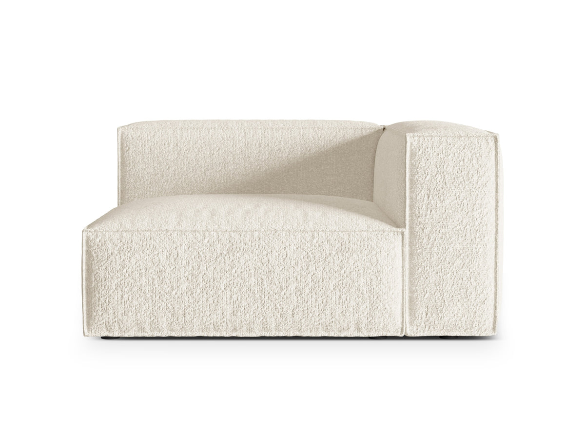 Nuria Boucle rechts Modular Sofa 2 Sitzer in Ivory-Monet präsentiert im Onlineshop von KAQTU Design AG. Modulares Sofa ist von Micadoni
