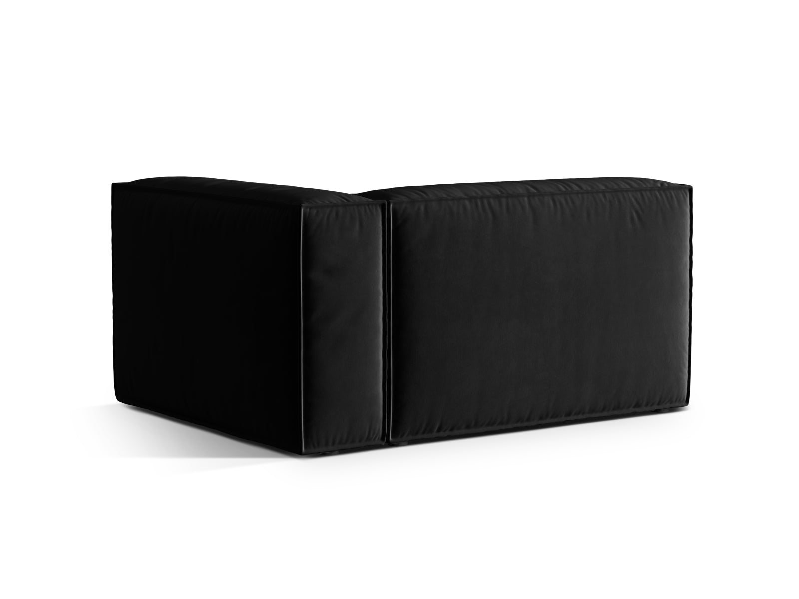Entdecken Sie das elegante Nuria Velour Modular Sofa rechts 2 Sitzer von Micadoni – ideal für zeitgemässe Wohnräume und höchsten Sitzkomfort.
