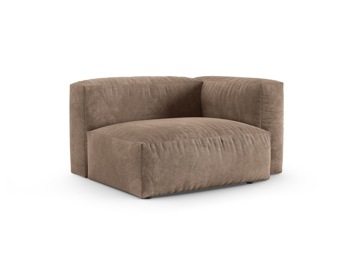 1-Sitzer Sofa Martina Wide XL rechts in Dark Beige-Vogue präsentiert im Onlineshop von KAQTU Design AG. Modulares Sofa ist von Micadoni