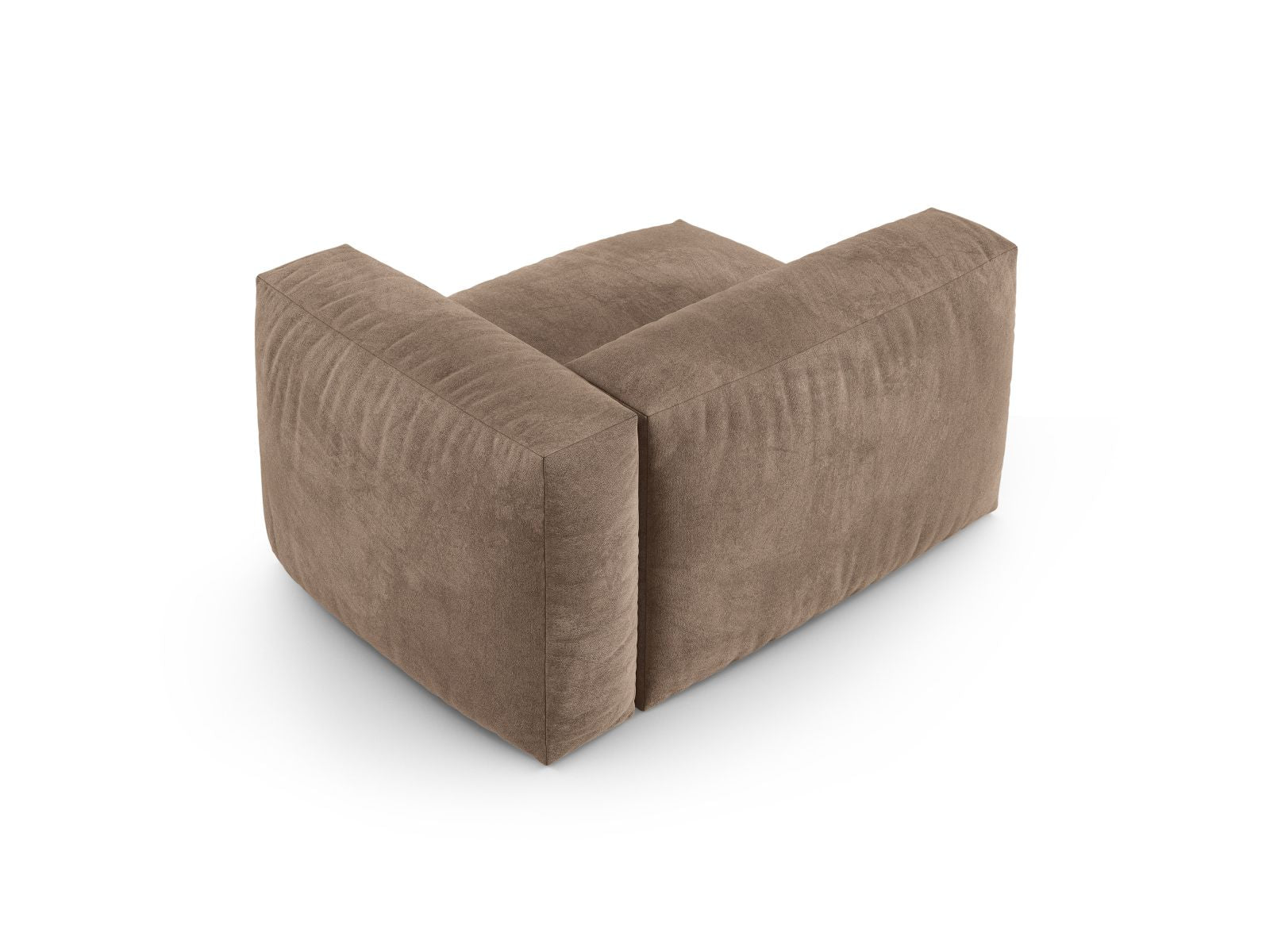 Elegantes 1-Sitzer Sofa Martina Wide XL in dunkelbeige, ideal für moderne Wohnräume und vielseitige Gestaltungsmöglichkeiten.