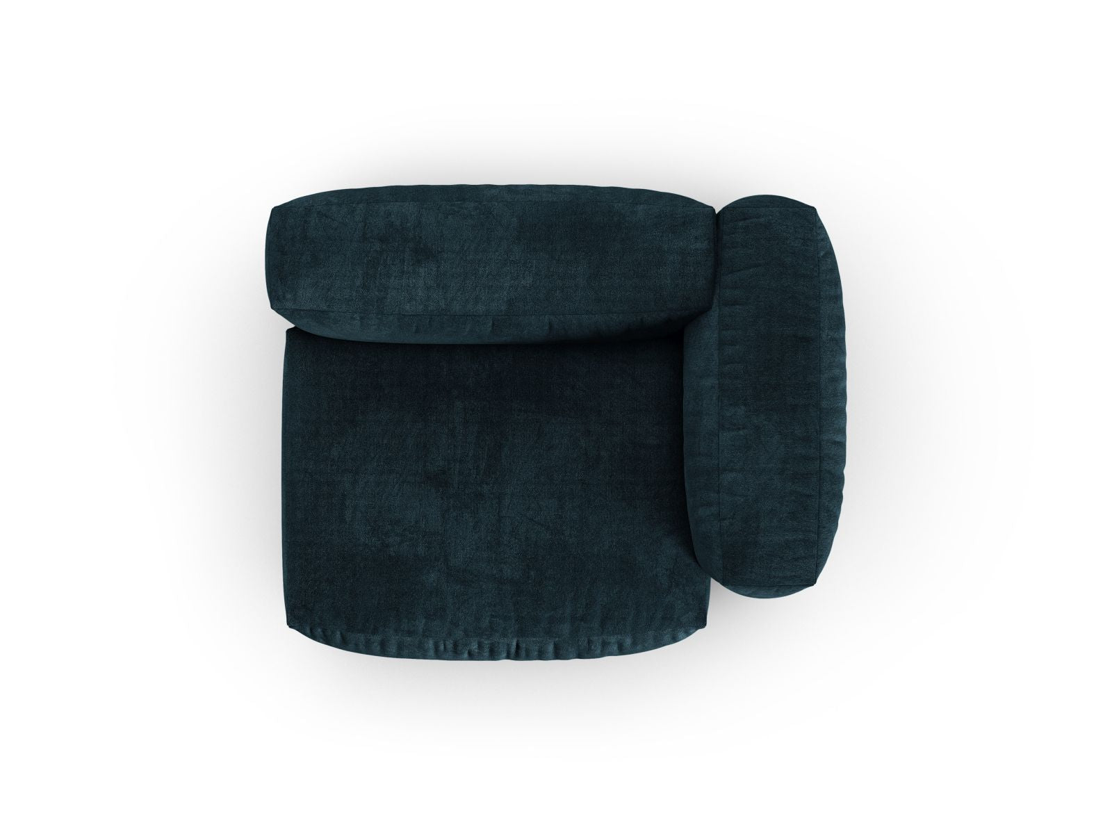 Stylisches 1-Sitzer Sofa Martina Wide XL in tiefem Petrol, perfekt für moderne Wohnkonzepte und individuelle Raumgestaltung.