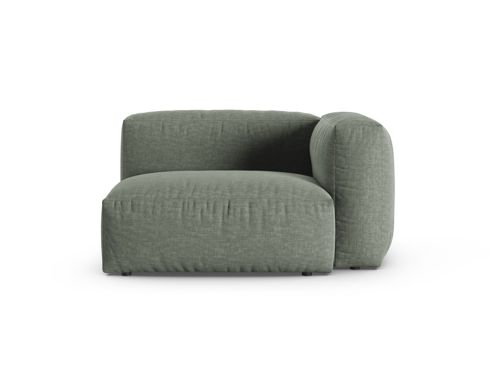 1-Sitzer Sofa Martina Wide XL rechts in Moss Green-Boston präsentiert im Onlineshop von KAQTU Design AG. Modulares Sofa ist von Micadoni