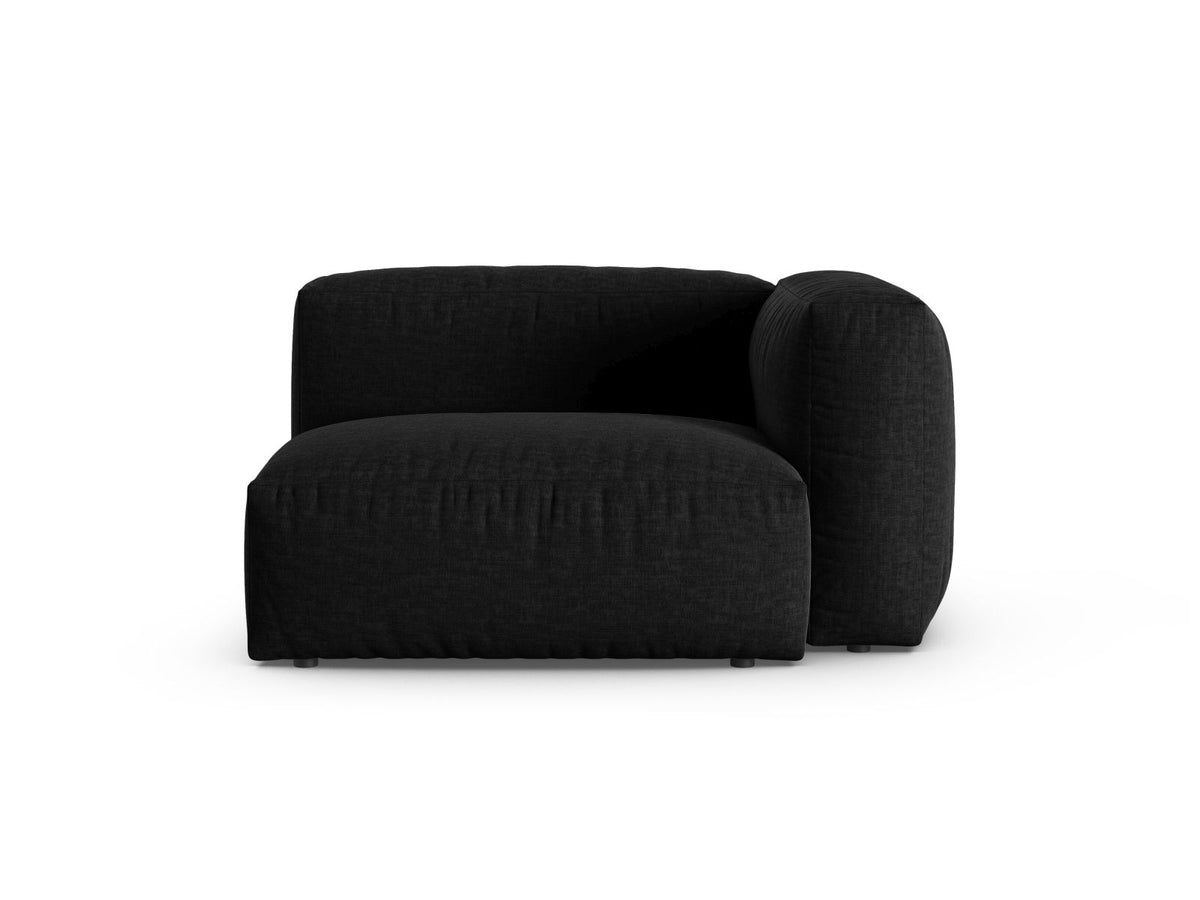 1-Sitzer Sofa Martina Wide XL rechts in Black-Boston präsentiert im Onlineshop von KAQTU Design AG. Modulares Sofa ist von Micadoni