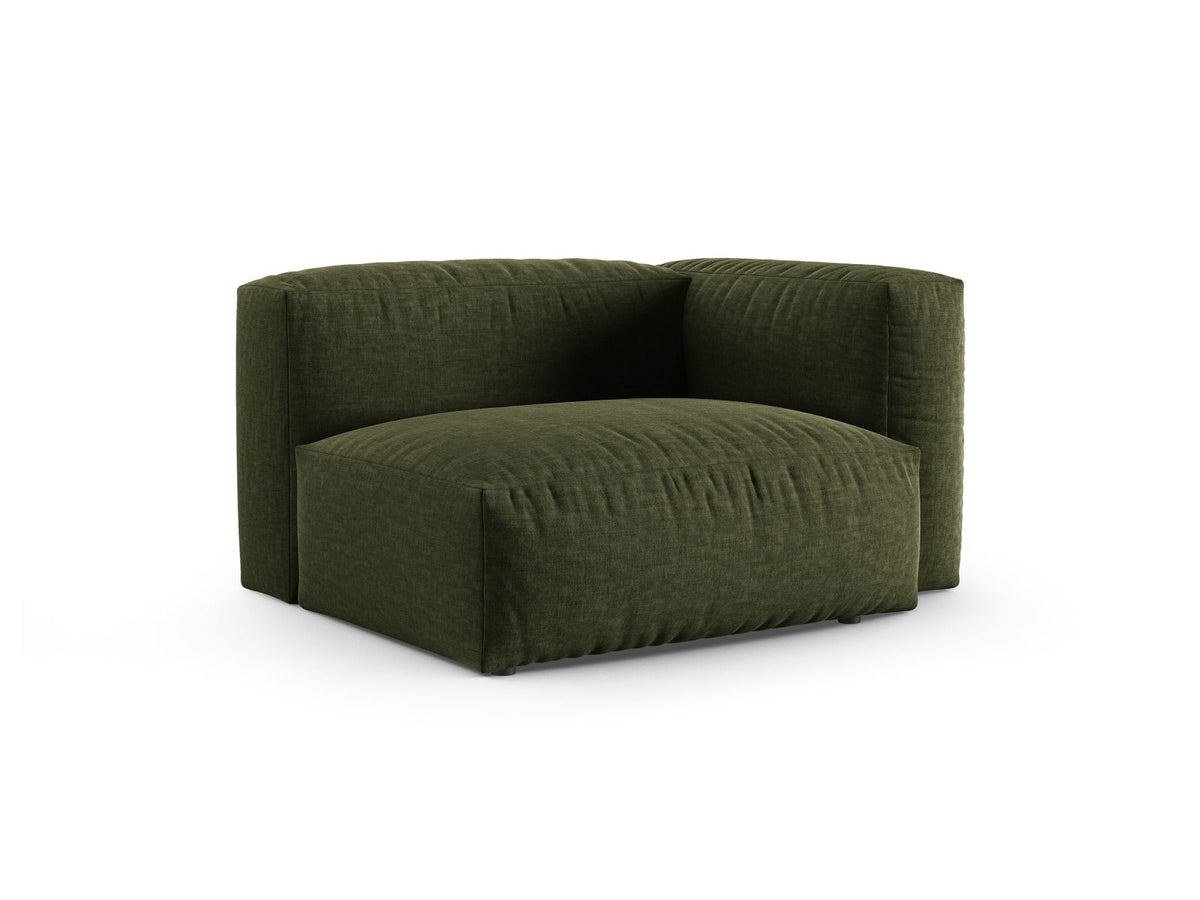 1-Sitzer Sofa Martina Wide XL rechts in Green-Boston präsentiert im Onlineshop von KAQTU Design AG. Modulares Sofa ist von Micadoni