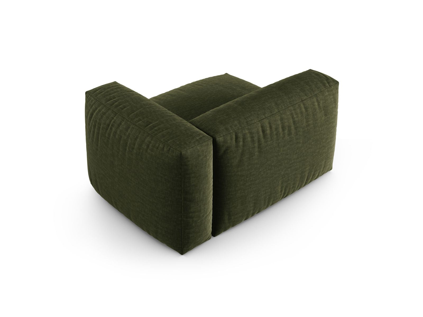 Elegantes 1-Sitzer Sofa Martina Wide XL in einem modernen Grünton, ideal für stilvolle Wohnräume und vielseitige Einrichtungskonzepte.
