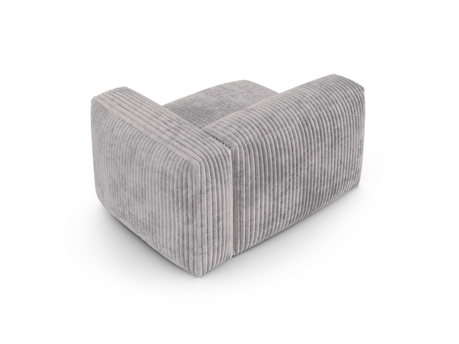 Elegantes 1-Sitzer Sofa Martina Wide XL in modernem Grau, ideal für flexible Wohnkonzepte und stilvolle Akzente im Raum.