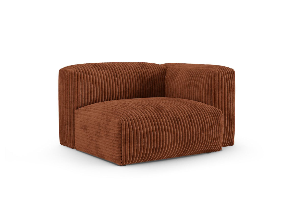 1-Sitzer Sofa Martina Wide XL rechts in Brick-Tilia präsentiert im Onlineshop von KAQTU Design AG. Modulares Sofa ist von Micadoni