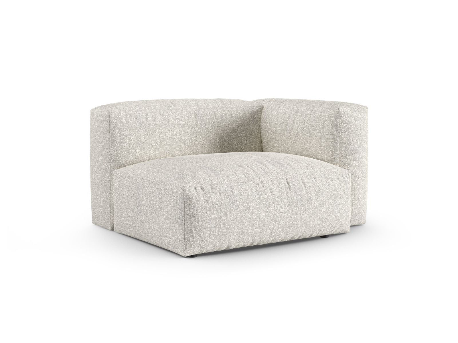 Elegantes 1-Sitzer Sofa Martina Wide XL in Grey Beige Melange, ideal für moderne Wohnräume. Teil der modularen Sofa-Kollektion von Micadoni.