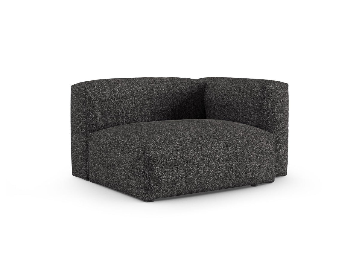 1-Sitzer Sofa Martina Wide XL rechts in Anthracite-Monet präsentiert im Onlineshop von KAQTU Design AG. Modulares Sofa ist von Micadoni