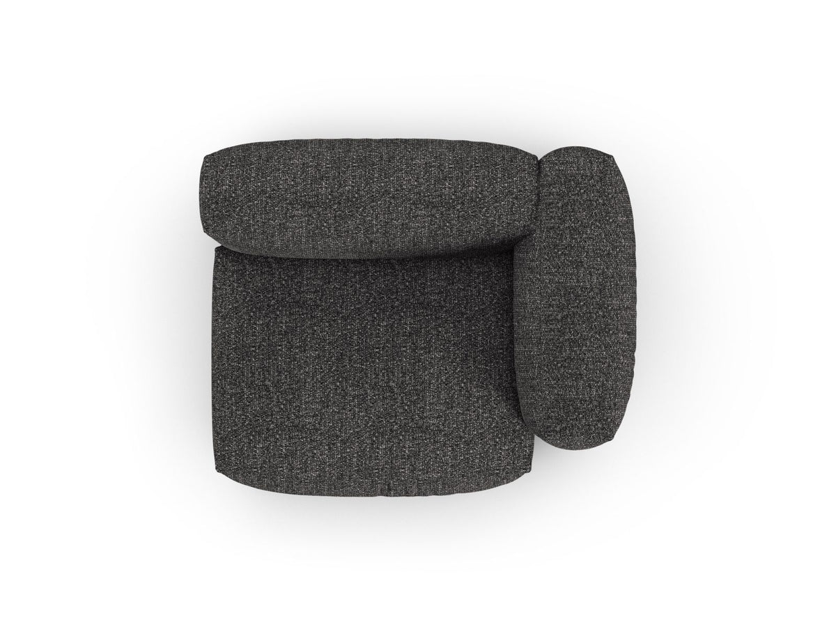 1-Sitzer Sofa Martina Wide XL rechts in Anthracite-Monet präsentiert im Onlineshop von KAQTU Design AG. Modulares Sofa ist von Micadoni