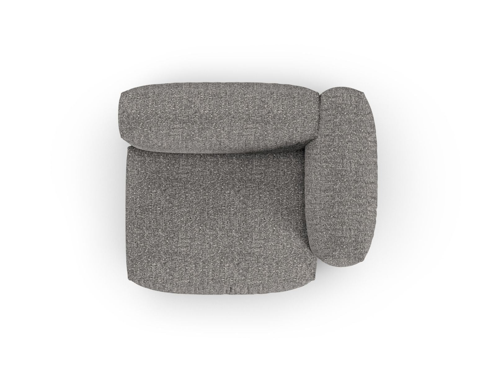 Stylisches 1-Sitzer Sofa Martina Wide XL in edlem Graphit, perfekt für moderne Wohnkonzepte und individuelle Raumgestaltung.