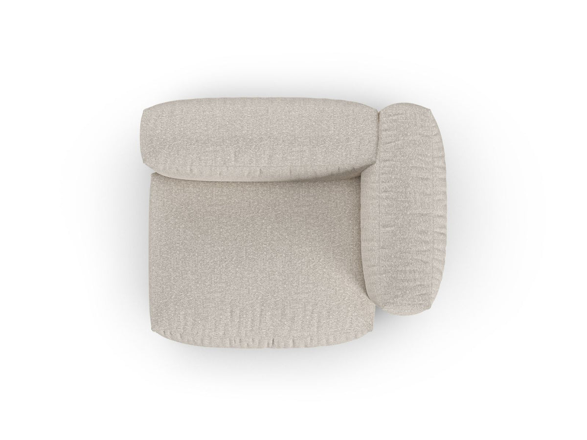 1-Sitzer Sofa Martina Wide XL rechts in Beige-Monet präsentiert im Onlineshop von KAQTU Design AG. Modulares Sofa ist von Micadoni