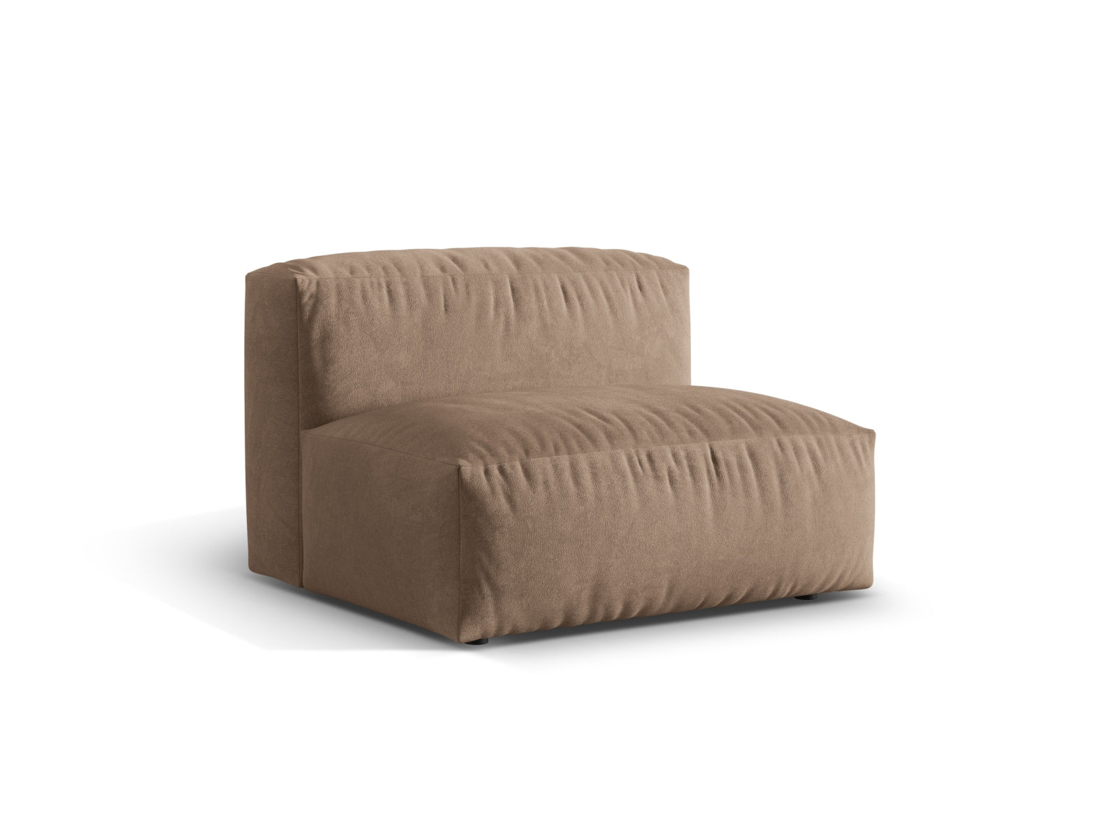 Eleganter Martina Modul Armless 1 Sitzer in stilvollem Dunkelbeige, ideal für individuelle Sofa-Gestaltung im modernen Wohnraum.