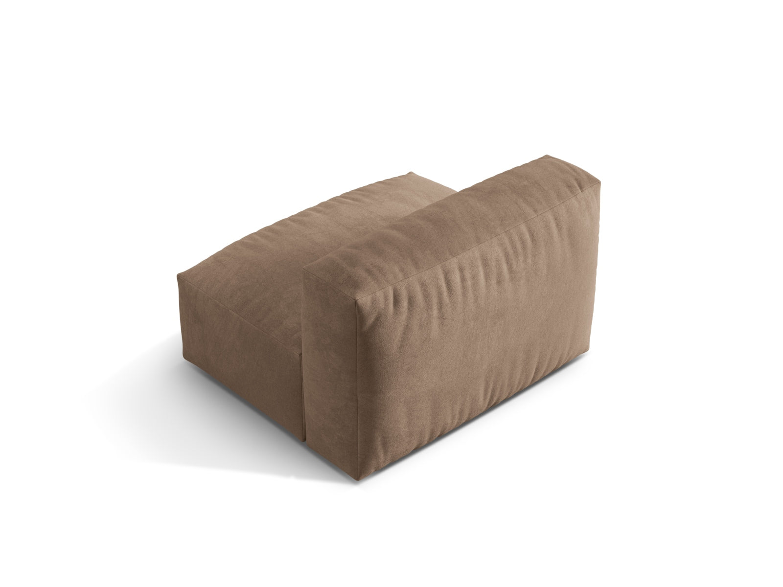 Moderner Martina Modul Armless 1 Sitzer in edlem Dunkelbeige, perfekt für kreative Sofa-Kombinationen und stilvolle Wohnraumgestaltung.