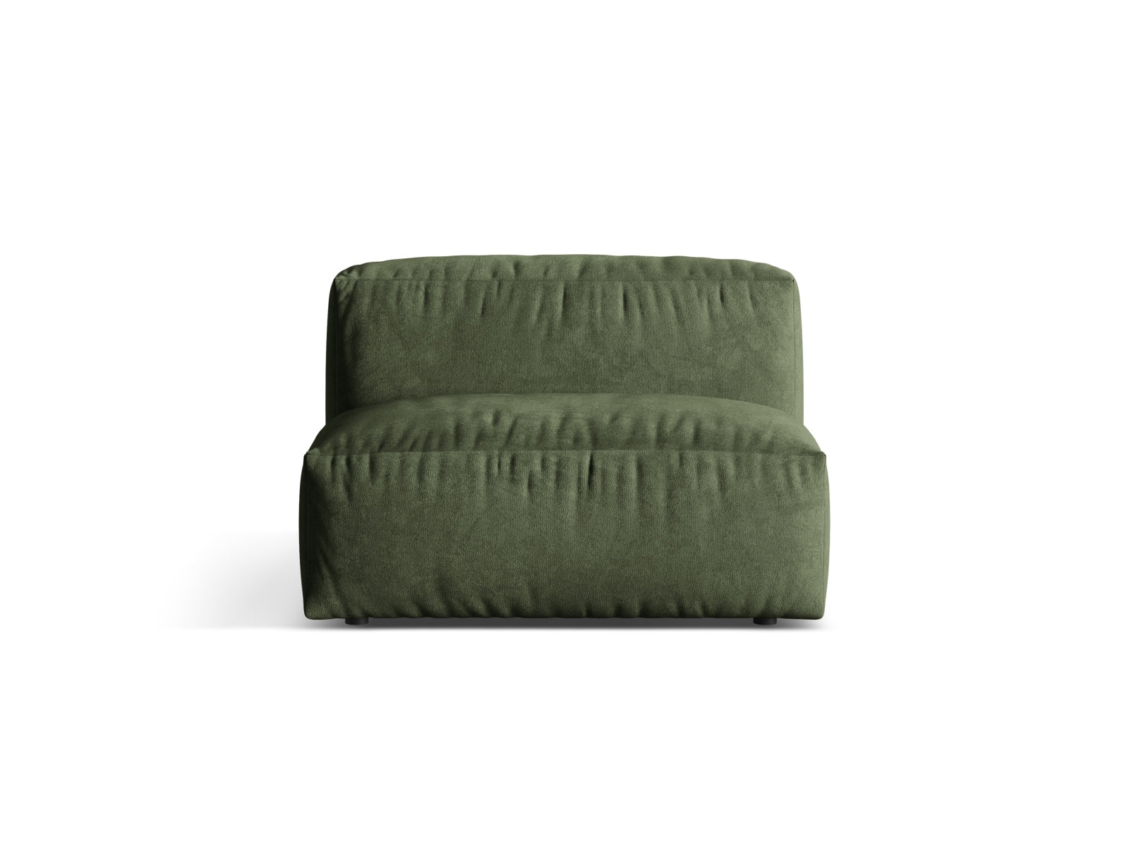 Martina Velour Modul Armless 1 Sitzer in Green-Vogue präsentiert im Onlineshop von KAQTU Design AG. Modulares Sofa ist von Micadoni