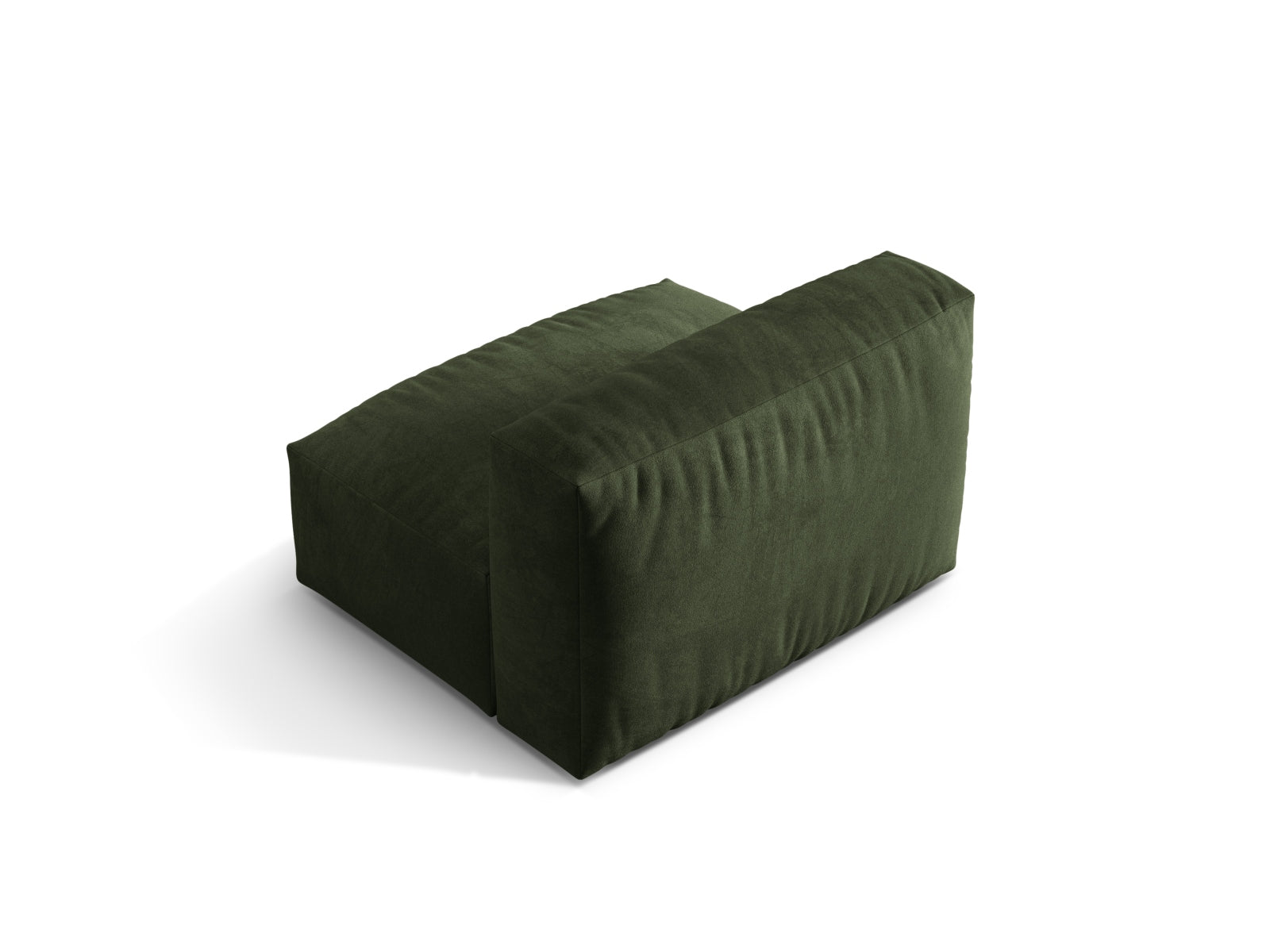 Moderner Martina Modul Armless 1 Sitzer in ansprechendem Grün, perfekt für kreative Sofa-Arrangements und zeitgemäße Einrichtung.