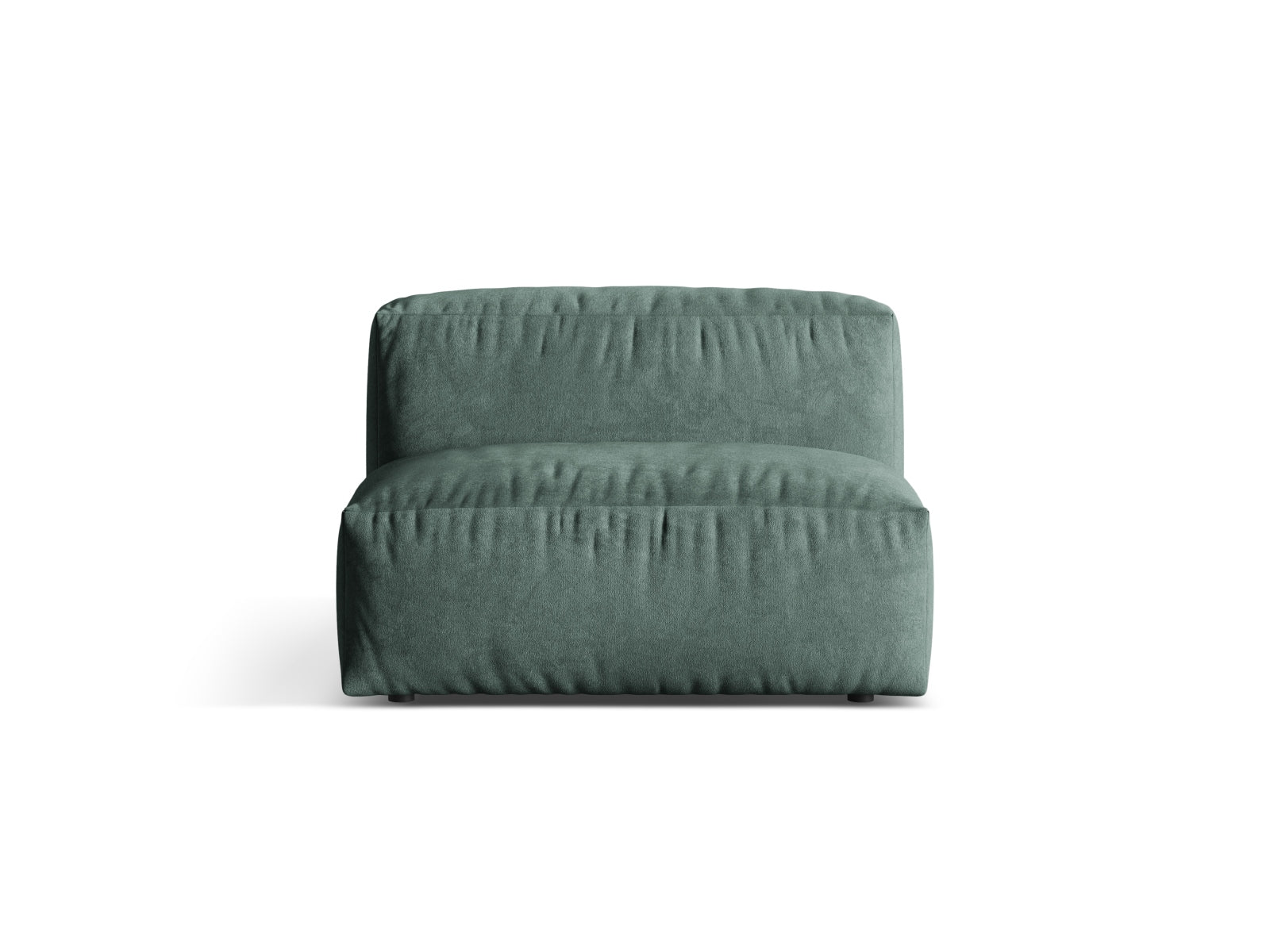 Martina Velour Modul Armless 1 Sitzer in Petrol-Vogue präsentiert im Onlineshop von KAQTU Design AG. Modulares Sofa ist von Micadoni
