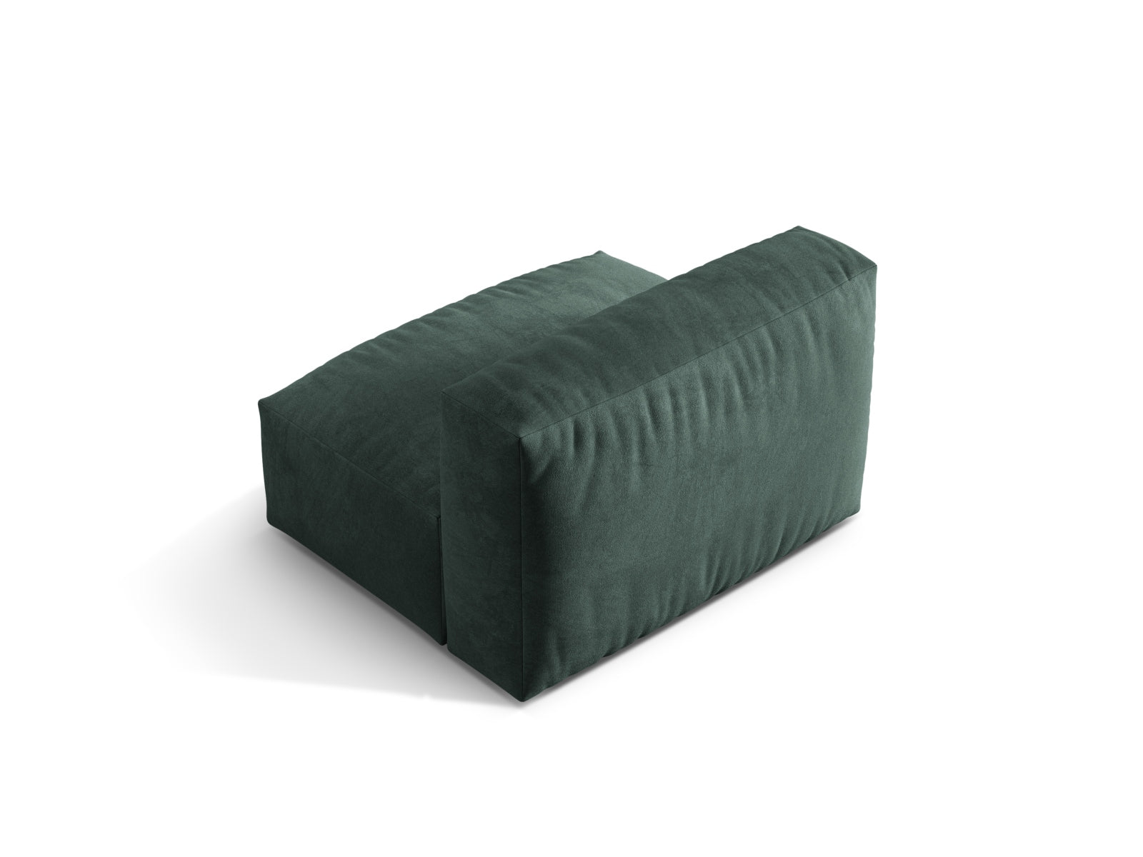 Modularer Martina Armless 1 Sitzer in edlem Petrol-Vogue, perfekt für kreative Sofa-Kombinationen und modernes Wohndesign von Micadoni.