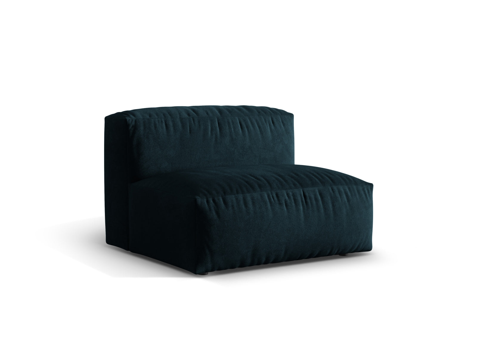 Eleganter Martina Modul Armless 1 Sitzer in tiefem Petrol, ideal für individuelle Sofa-Kombinationen im modernen Wohnraum.