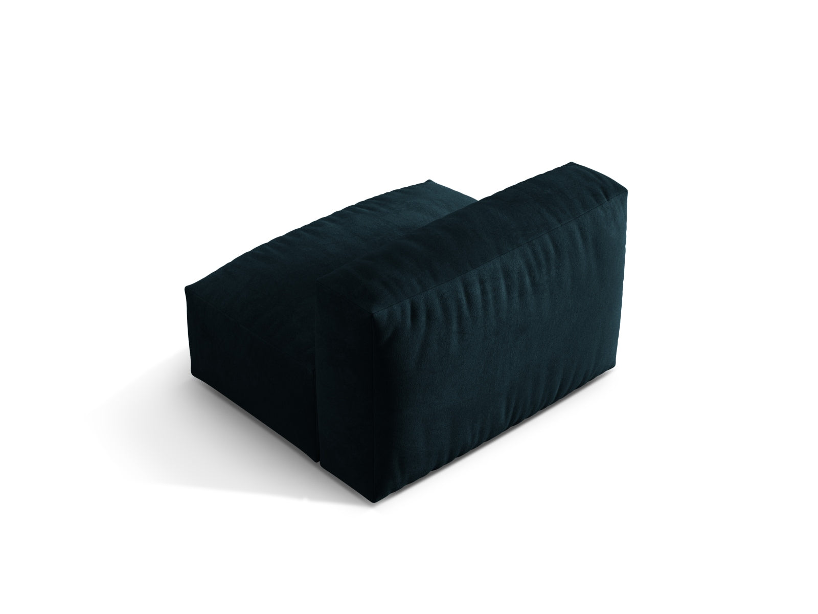 Stylischer Martina Modul Armless 1 Sitzer in edlem Petrol, perfekt für kreative Sofa-Arrangements in zeitgemäßen Wohnkonzepten.