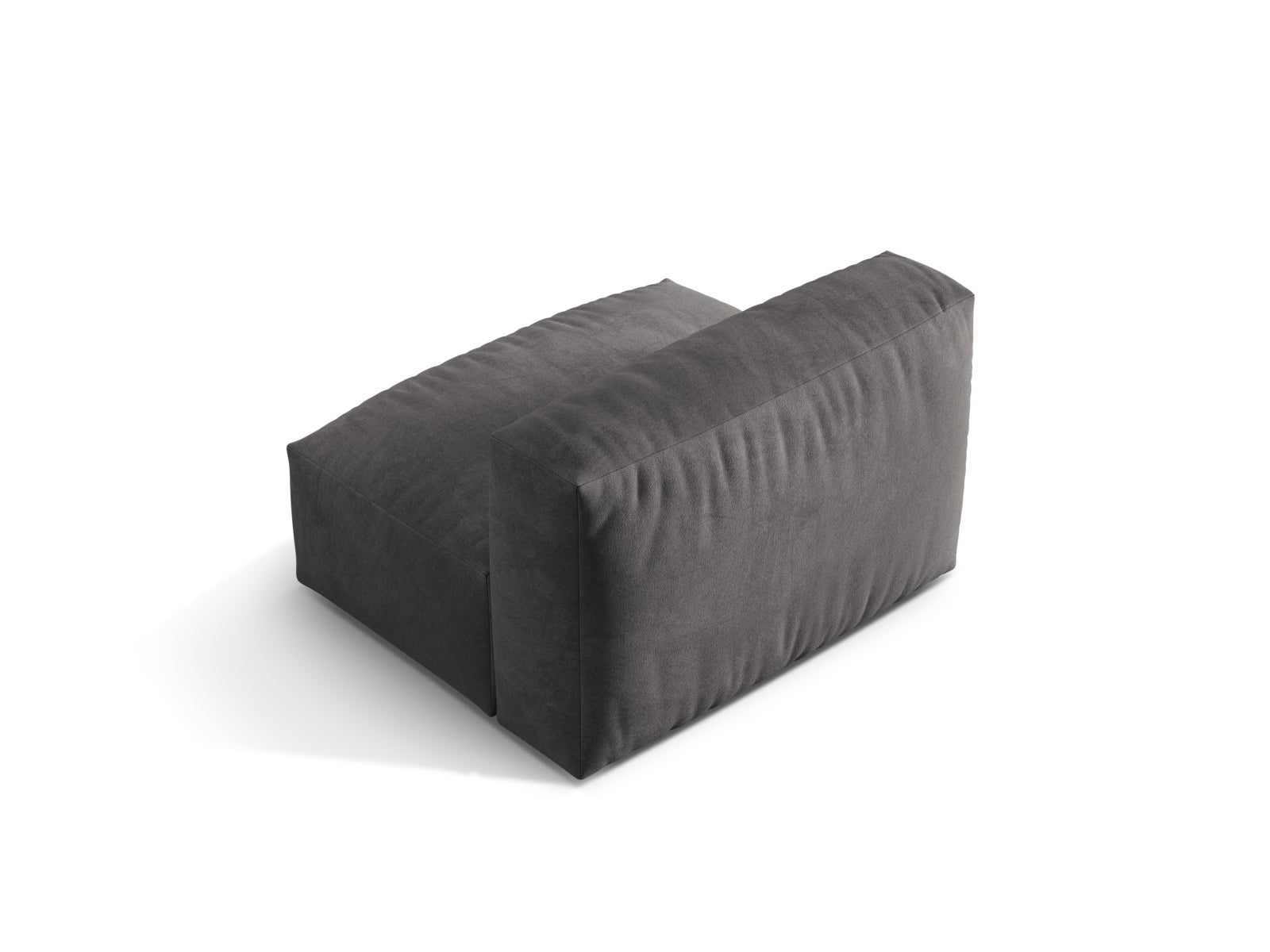 Moderner Martina Modul Armless 1 Sitzer in zeitlosem Grau, perfekt für kreative Sofa-Arrangements und stilvolle Wohnkonzepte.