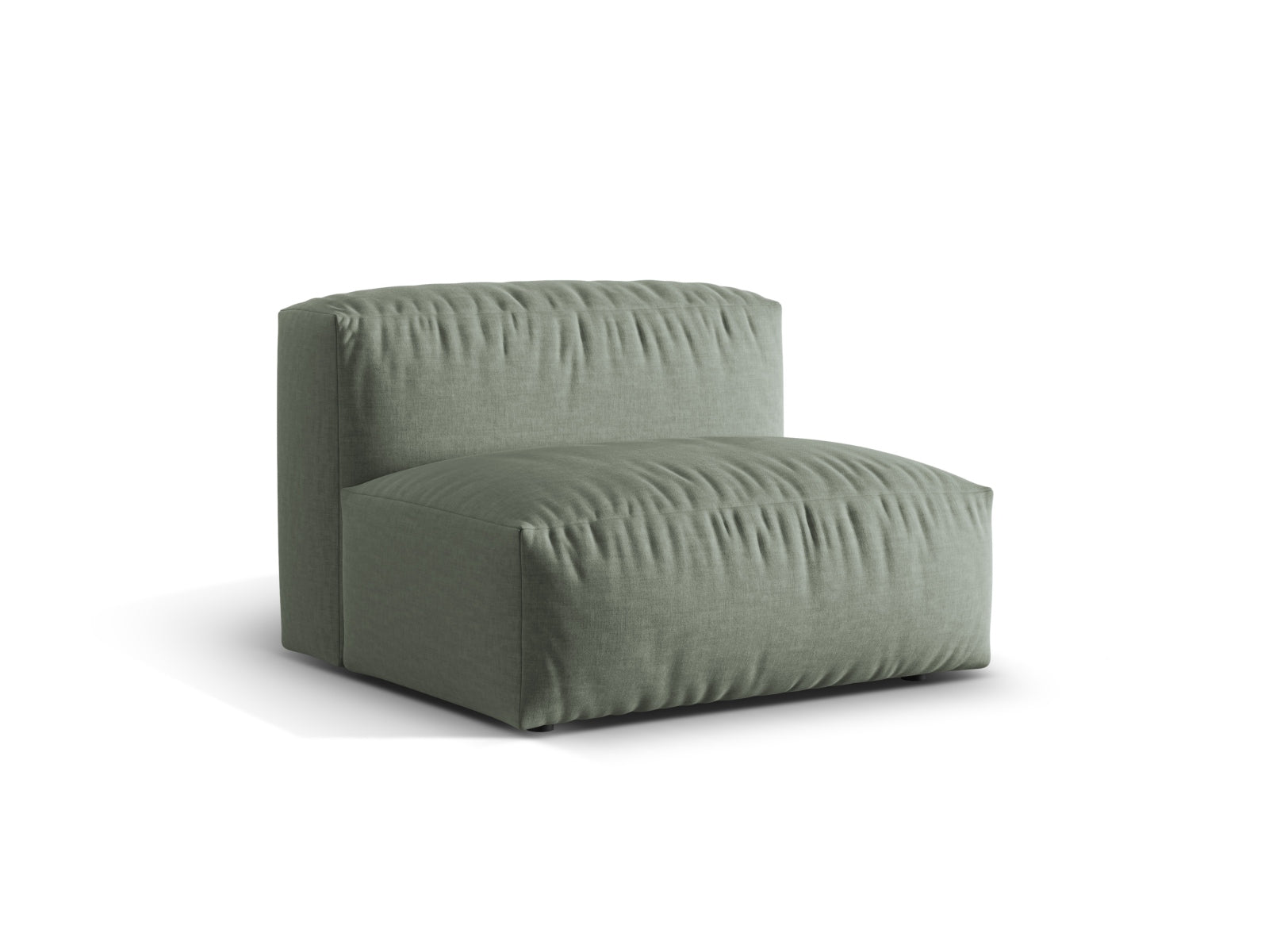 Eleganter Martina Modul Armless 1 Sitzer in Moosgrün, ideal für stilvolle Wohnräume. Teil der flexiblen Sofa-Kollektion von Micadoni.