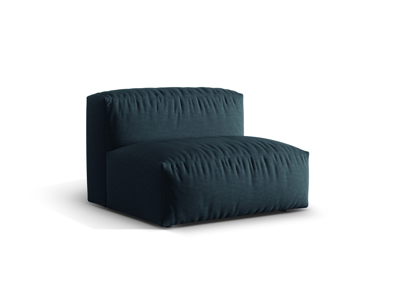 Eleganter Martina Modul Armless 1 Sitzer in stilvollem Blue Jeans-Boston, ideal für moderne Wohnräume und vielseitige Sofa-Kombinationen.