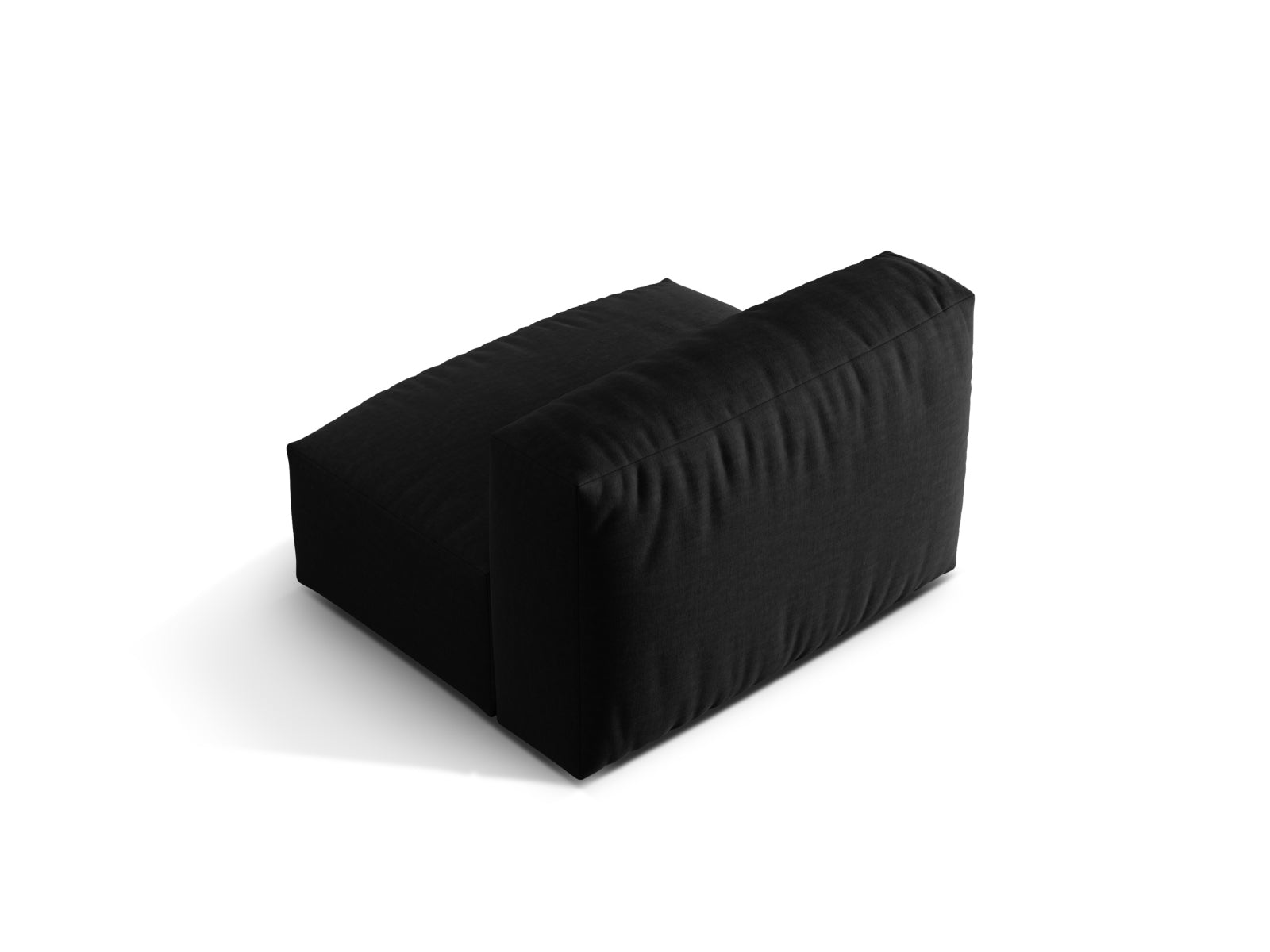 Moderner Martina Modul Armless 1 Sitzer in edlem Schwarz, perfekt für kreative Sofa-Arrangements und stilvolle Wohnkonzepte.