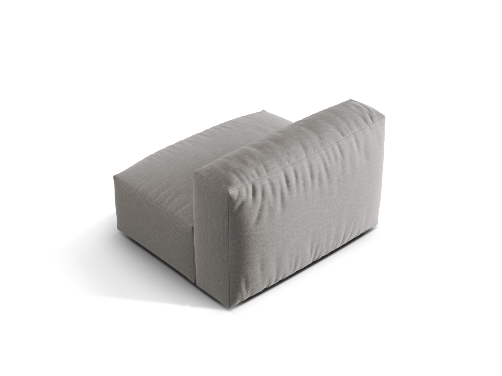 Eleganter Martina Modul Armless 1 Sitzer in dezentem Grau, ideal für moderne Wohnkonzepte und flexible Sitzarrangements.