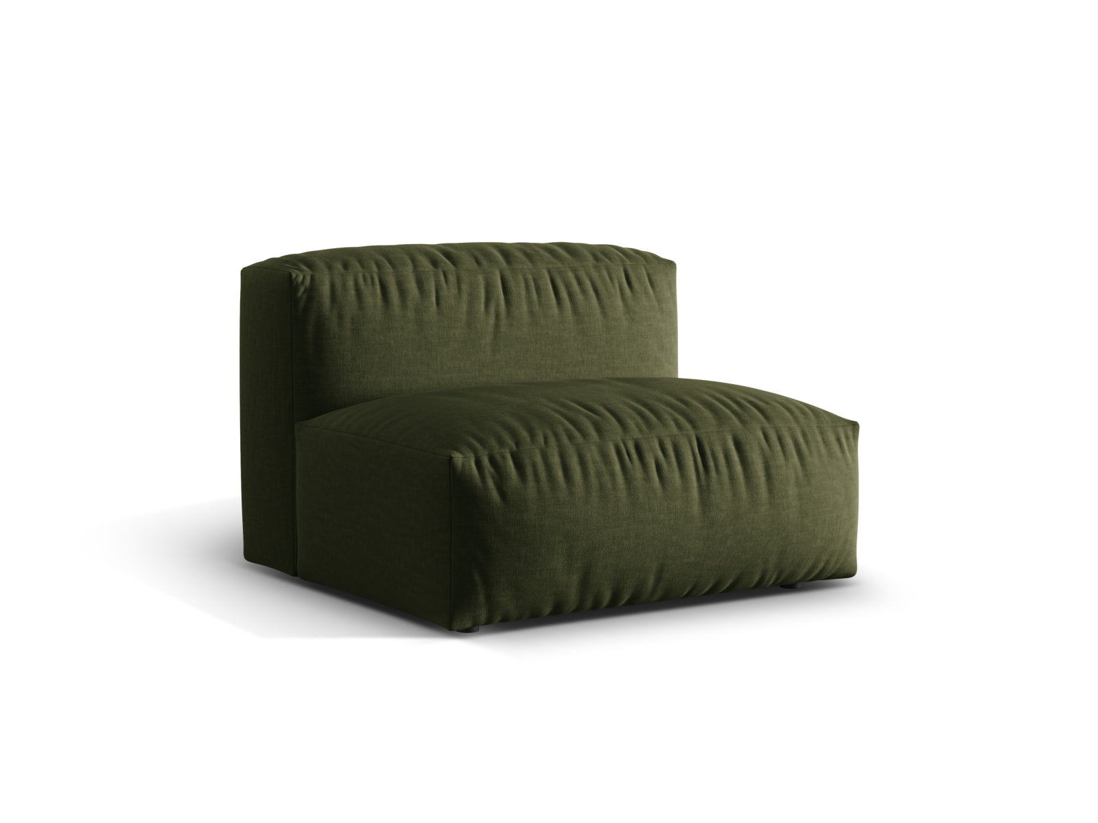 Eleganter Martina Modul Armless 1 Sitzer in einem stilvollen Grünton, ideal für moderne Wohnräume und vielseitige Sofa-Kombinationen.