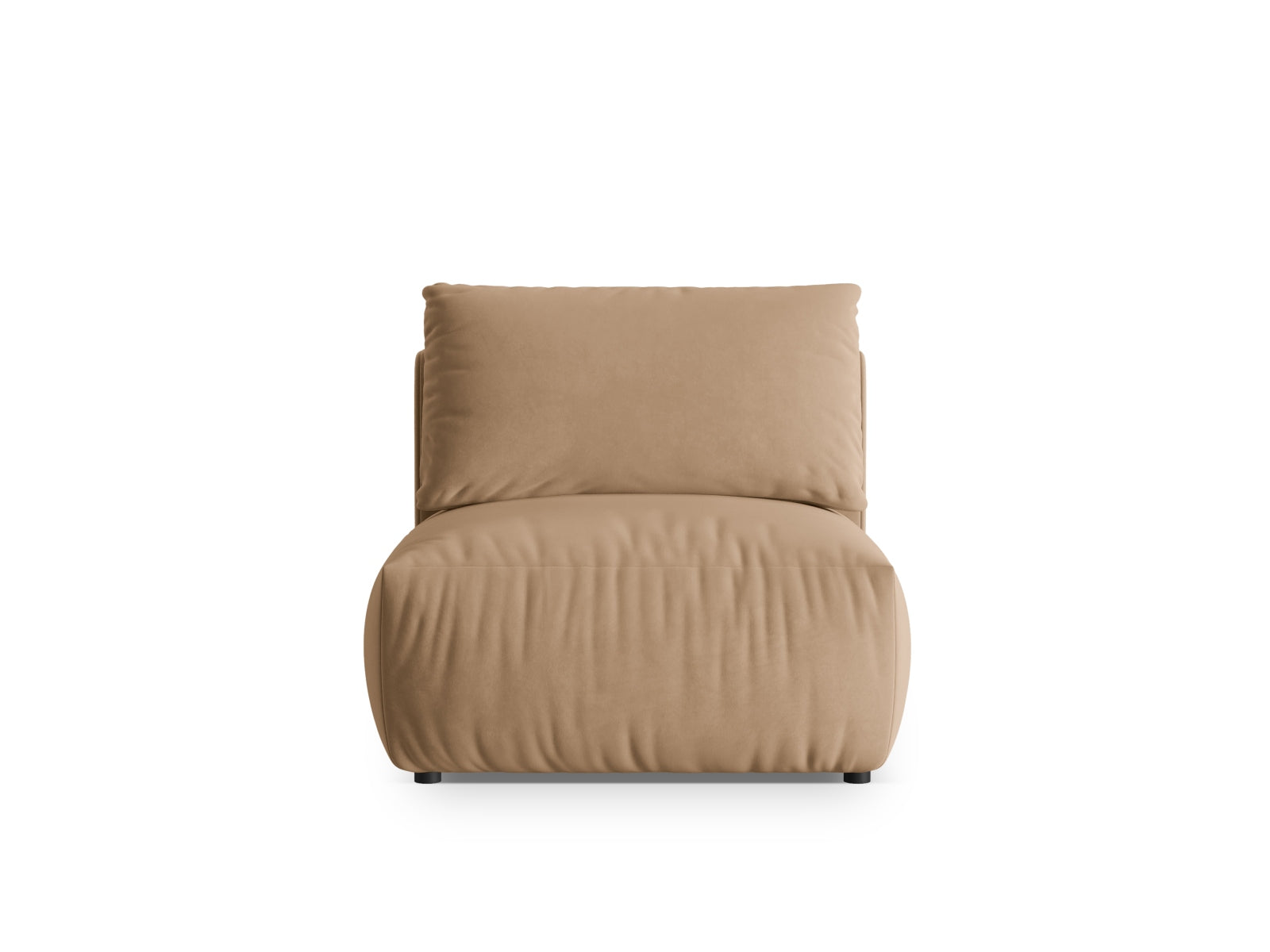 Chris Velour Modul Armless 1 Sitzer in Sand präsentiert im Onlineshop von KAQTU Design AG. Modulares Sofa ist von Micadoni