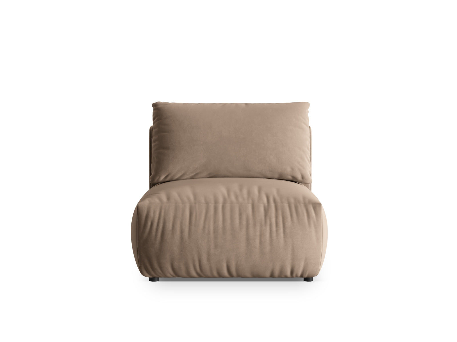 Chris Velour Modul Armless 1 Sitzer in Light Brown präsentiert im Onlineshop von KAQTU Design AG. Modulares Sofa ist von Micadoni