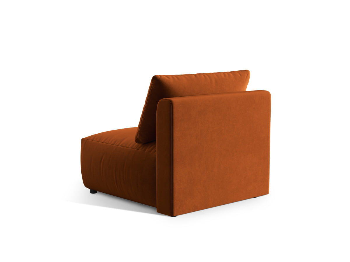 Chris Velour Modul Armless 1 Sitzer in Terracotta-Casino präsentiert im Onlineshop von KAQTU Design AG. Modulares Sofa ist von Micadoni