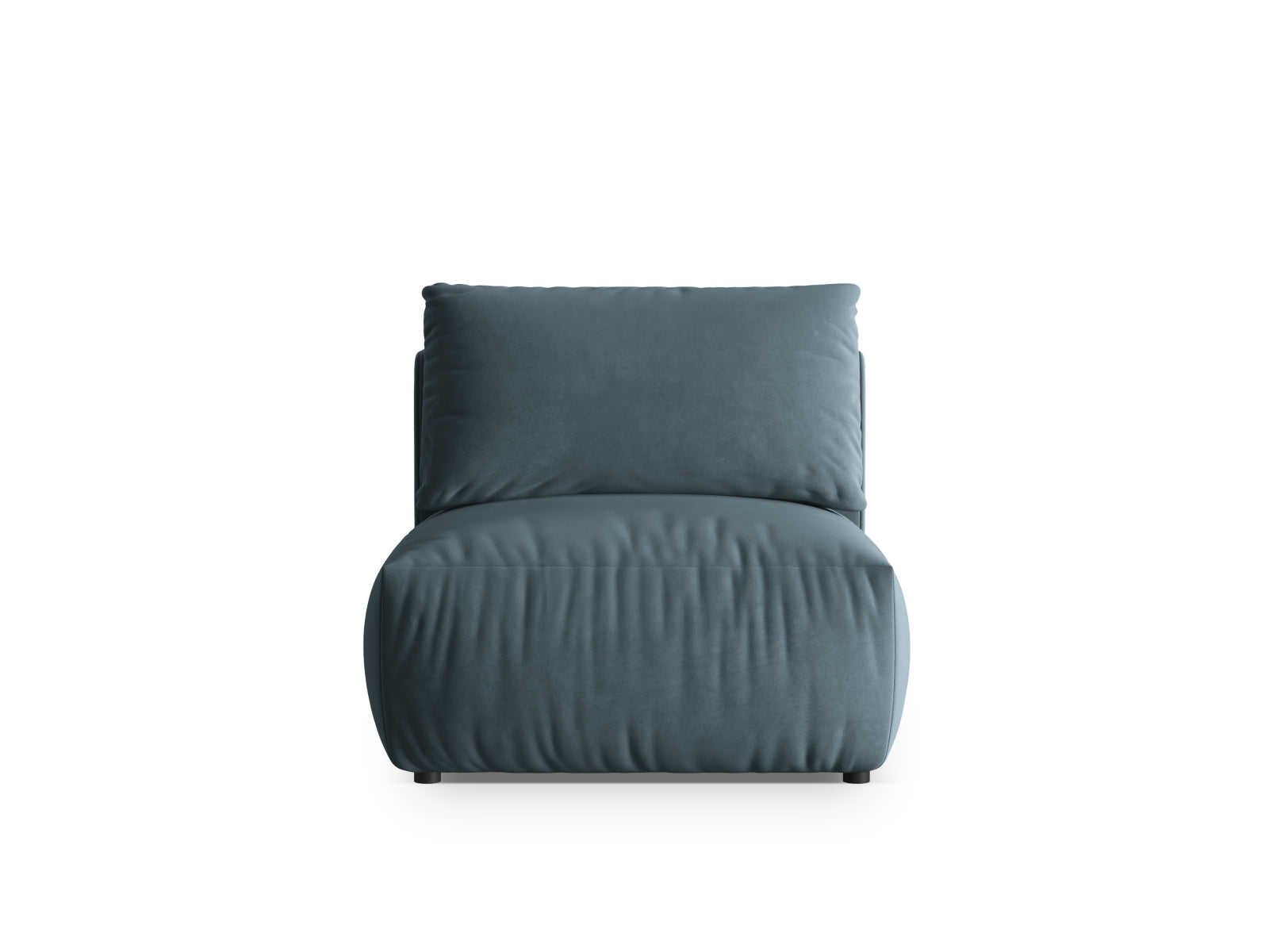 Chris Velour Modul Armless 1 Sitzer in Pastel Blue-Casino präsentiert im Onlineshop von KAQTU Design AG. Modulares Sofa ist von Micadoni